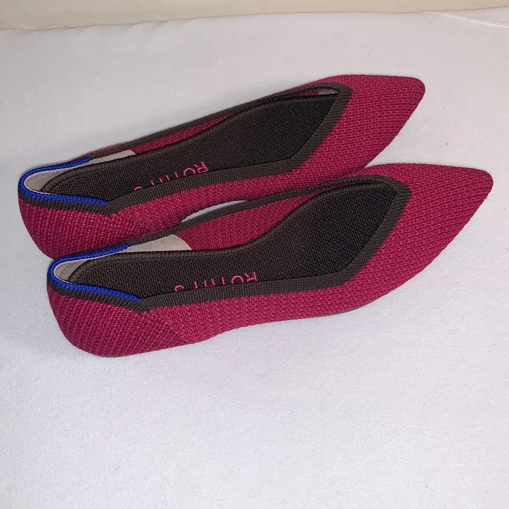 ROTHY’S SIZE 6.5 BRAND NEW AND GORGEOUS THE POINT SLIP ON FLATS - Picture 3 of 10